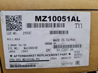 MZ10051AL Крыло переднее левое Mazda 3 BK Арт ZAP353594, вид 2