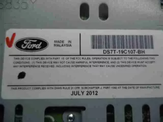 DS7T19C107BG Магнитола Ford Fusion 1 Арт 00029145, вид 3