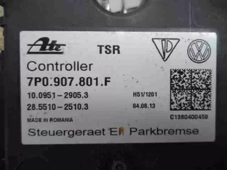7P0907801F Блок управления стояночного тормоза Volkswagen Touareg 2 Арт 00036354, вид 3