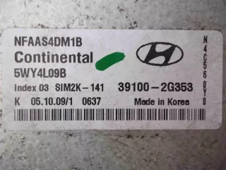 5WY4L09B,391002G353 Блок управления ДВС Hyundai Sonata (YF) Арт 00063312, вид 1