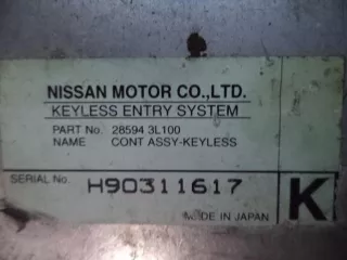 285943L100 Блок управления Nissan Maxima А32 Арт 00055405, вид 3