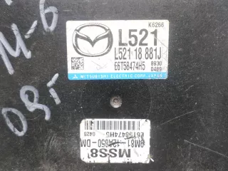L52118881J,E6T58474H5 Блок управления ДВС Mazda 6 2 Арт 00061199, вид 3
