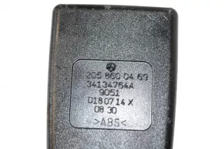A2058600469 , art615567 Ремень безопасности задний правый Mercedes C W205 Арт 615567, вид 4