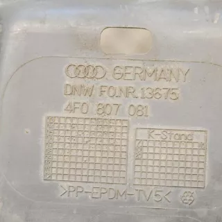 4F0807081 , art400648 Передняя панель крепления облицовки (телевизор) Audi A6 C6 (S6,RS6) Арт 400648, вид 2