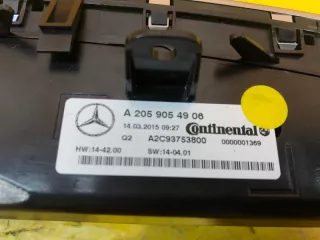 Блок управления климат-контролем Mercedes C W205  A2059054906 - Фото 4