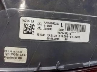A2059060357 Фонарь задний левый Mercedes C W205 Арт L094651, вид 4