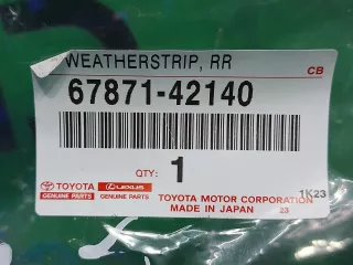 6787142140, 2 уплотнительная резинка Toyota Rav 4 5 Арт ARM183779, вид 4