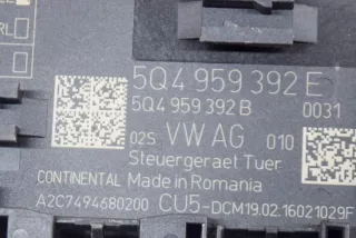 A2C7494680200, 5Q4959392B, 5Q4959392E , art2976480 Блок управления двери передней правой Skoda Octavia A7 Арт 2976480, вид 6