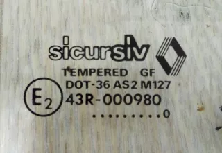 43R-000980 форточка задняя левая Renault 19 2 Арт 2034455, вид 2