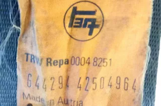 0433382,00048251 Ремень безопасности передний левый Toyota Carina E Арт 2047189, вид 6