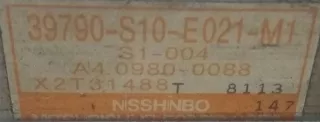 39790-S10-E021-M1,NISSHINBO,A40980-0088,X2T31488 Блок управления ABS Honda CR-V 1 Арт 2027233, вид 2
