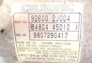 926002J004,9807290417 Компрессор кондиционера Nissan Primera 10 Арт 2056062, вид 5