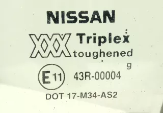 43R-00004 форточка задняя правая Nissan Primera 10 Арт 2062110, вид 2