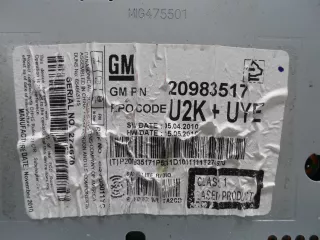 20983517 Магнитола Chevrolet Cruze J300 Арт 00136212, вид 4
