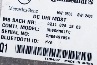 A2118701885 , art499785 Блок Bluetooth Mercedes CLK W209 Арт 499785, вид 6
