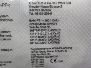72129230399 Подушка безопасности пассажирская (в торпедо) BMW 5 F10/F11/GT F07 Арт AM51111333, вид 3