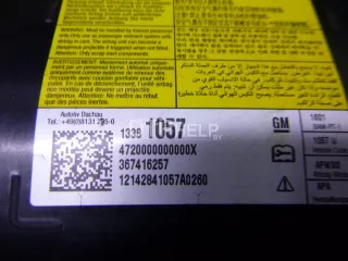 13381057 Подушка безопасности пассажирская (в торпедо) Opel Astra J Арт AM51450129, вид 11