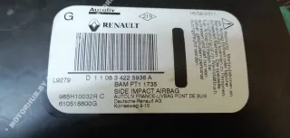 985H10032R Подушка безопасности боковая (в сиденье) Renault Megane 3 Арт 00040587, вид 3