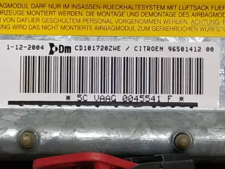 PD3509510,CD101720ZWE Подушка безопасности коленная Citroen C5 1 Арт 2073437, вид 4