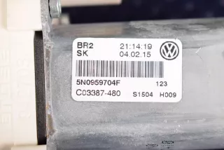 5N0959704F , art553708 Моторчик стеклоподъемника задний правый Volkswagen Tiguan 2 Арт 553708, вид 4