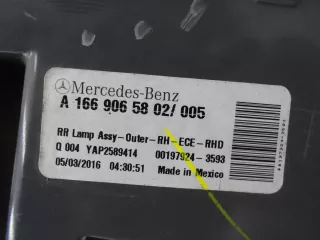 A1669065802 Фонарь крыла правый Mercedes ML/GLE W166 Арт 00189764, вид 2