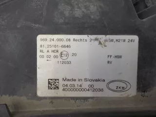 81251016646 Фара правая MAN TGX Арт 282228, вид 7