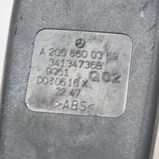 A2058600369 , art309690 Ремень безопасности задний правый Mercedes C W205 Арт 309690, вид 5