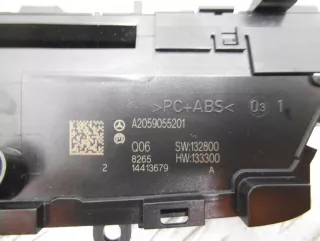 2059055201 Панель управления магнитолой Mercedes C W205 Арт 00158723, вид 3