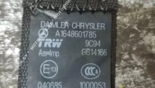 A1648601785 Ремень безопасности задний левый Mercedes ML W164 Арт 00065210, вид 5