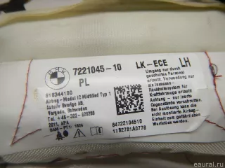 72127221045 Подушка безопасности боковая (шторка) BMW 1 F20/F21 Арт E70438817, вид 4