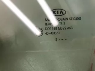 834173U010A Стекло двери задней левой Kia Sportage 2 Арт Z233069, вид 2