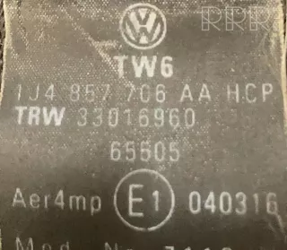 1j4857706aa, 65605, 33016960 , artKUA1198 Ремень безопасности Volkswagen Golf 4 Арт KUA1198, вид 4