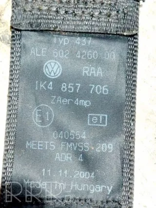 1k4857706 , artRKD3103 Ремень безопасности Volkswagen Golf 5 Арт RKD3103, вид 3