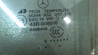 A1647350110 Стекло двери задней левой Mercedes ML W164 Арт 7942278, вид 2