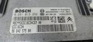 0281013332,9664257580 Блок управления двигателем Citroen C5 2 Арт 2072844-7, вид 3