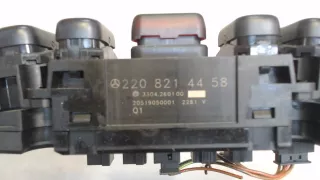 2208214458 Кнопка аварийки Mercedes S W220 Арт 8079780, вид 2