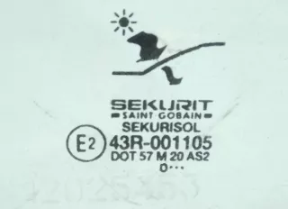 43R-001105 Стекло двери передней левой Saab 9-3 1 Арт 2032741, вид 2