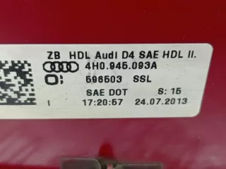 4H0945093A Фонарь крышки левый Audi A8 D4 (S8) Арт 00209982, вид 3