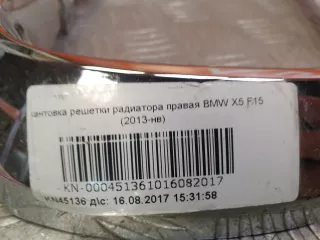 51137294486, 7309775 окантовка решетки радиатора BMW X5 F15 Арт AR225057, вид 11