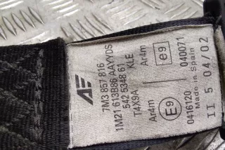 7m3857816 , art3281290 Ремень безопасности задний правый Volkswagen Sharan 1 restailing Арт 3281290, вид 4