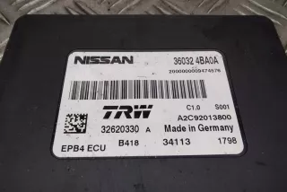 32620330, 360324ba0a , art3439767 Блок ручника (стояночного тормоза) Nissan Qashqai 2 Арт 3439767, вид 2