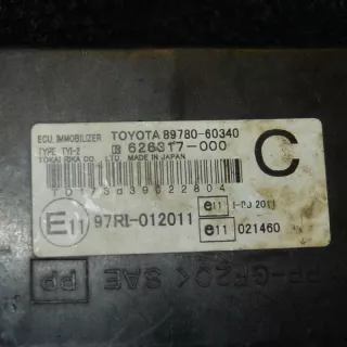 89780-60340 , art87569 Прочая запчасть Toyota Land Cruiser Prado 120 Арт 87569, вид 3