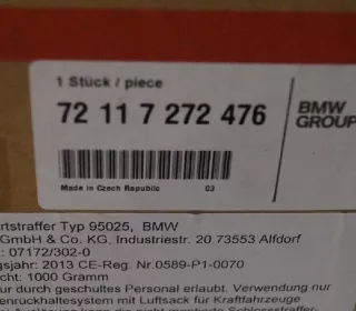 7272476 , art128183 Ремень безопасности передний правый BMW 3 F30/F31/GT F34 Арт 128183, вид 6