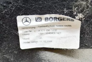 A1716901830 , art944251 Защита арок задняя правая (подкрылок) Mercedes SLK r171 Арт 944251, вид 6
