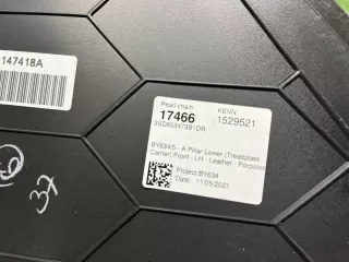 3SD853473B Накладка стойки передняя левая Bentley Continental 5 Арт С4012, вид 11