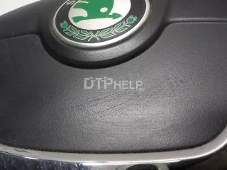1Z0880201ARTDZ Подушка безопасности в рулевое колесо Skoda Octavia A5 Арт AM52233751, вид 5