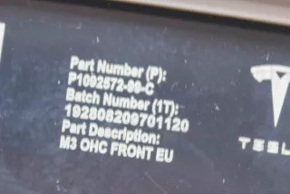 1092572-99-C , art9103401 Фонарь салона (плафон) Tesla model 3 Арт 9103401, вид 6