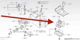35016ag020, 35016ag , artATM5685 Кулиса Subaru Outback 3 2.5л Арт ATM5685, вид 3