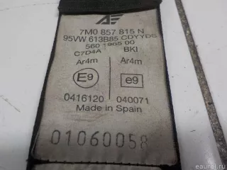 7M0857815N041 Ремень безопасности Volkswagen Sharan 1 restailing Арт E50620901, вид 4