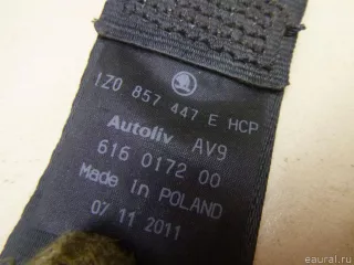 1Z0857447EHCP Ремень безопасности Skoda Octavia A5 Арт E60419392, вид 4